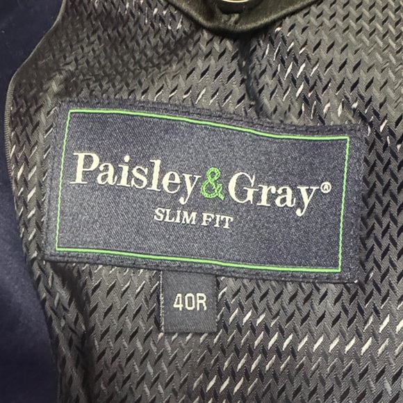 Paisley & Gray Midnight Blue Velvet Blazer - Picture 2 of 3